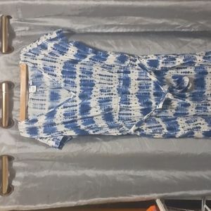 Gap blue and white dress